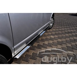 Боковые пороги - трубы для Volkswagen Caravelle T6 (к.б.).